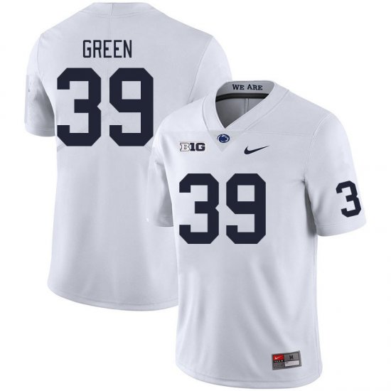 Sale - White Jashaun Green #39 PSU Nittany Lions Men Classic NCAA Football Jersey