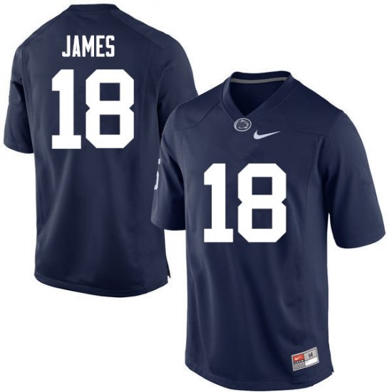 Sale - Navy Jesse James #18 PSU Nittany Lions Men Official NCAA Football Jersey