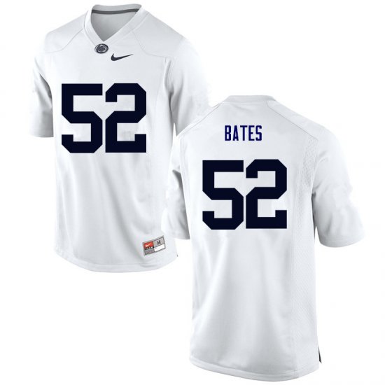 Sale - White Ryan Bates #52 PSU Nittany Lions Men Official University Football Jersey