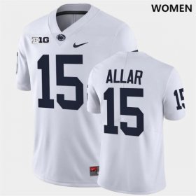 Sale - White Drew Allar #15 PSU Nittany Lions Women Classic High School Football Jersey