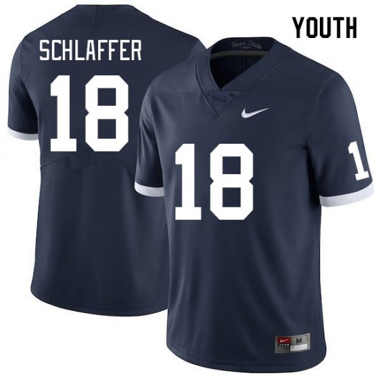 Sale - Retro Joey Schlaffer #18 PSU Nittany Lions Youth Classic NCAA Football Jersey