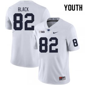 Sale - White Ethan Black #82 PSU Nittany Lions Youth Official High School Football Jersey