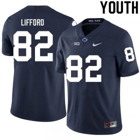 Sale - Navy Liam Clifford #82 PSU Nittany Lions Youth Alumni NCAA Football Jersey